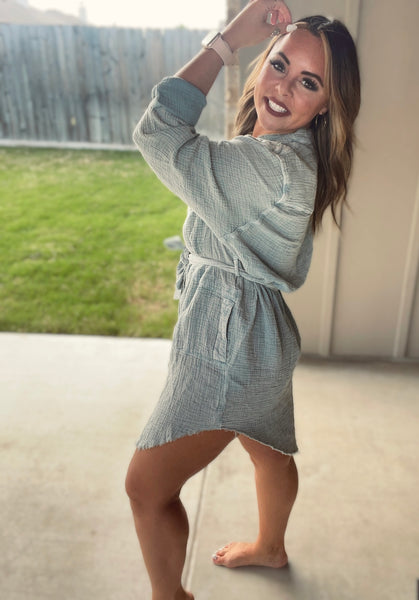 Belted T-shirt Dress