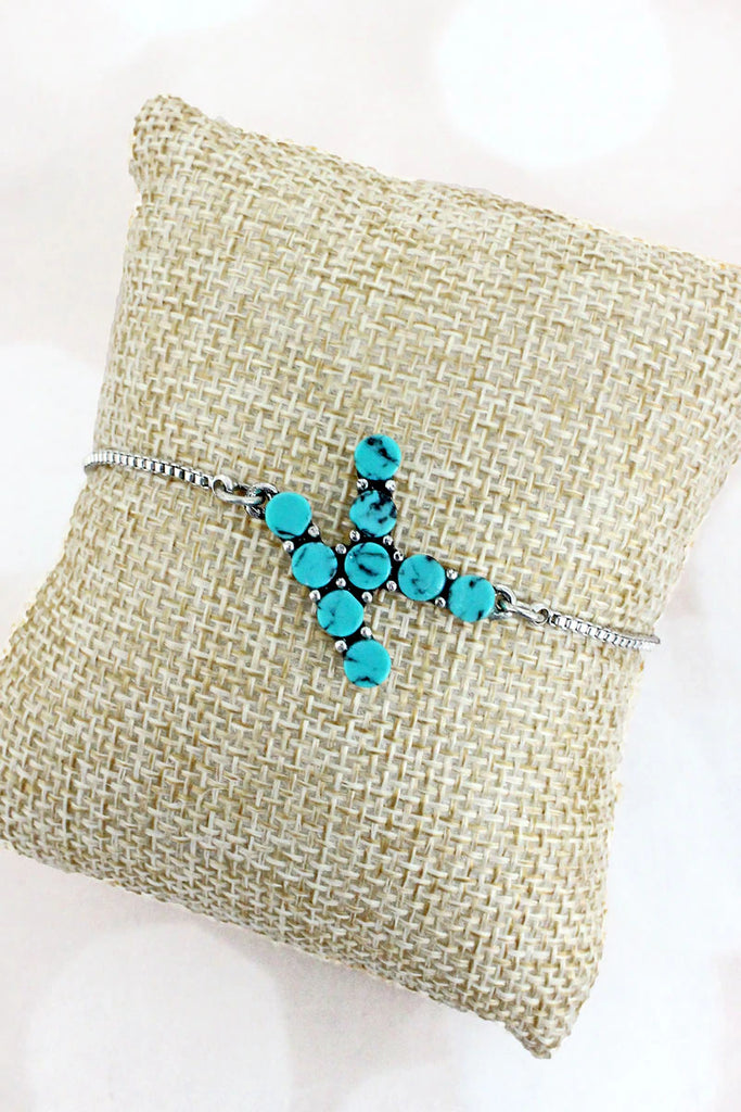 Turquoise Initial Bracelet