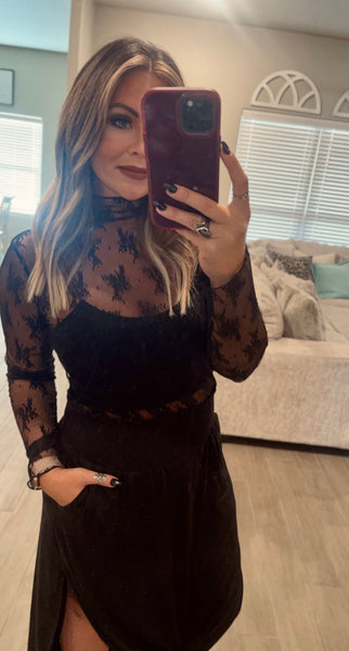 Lace See Through Top