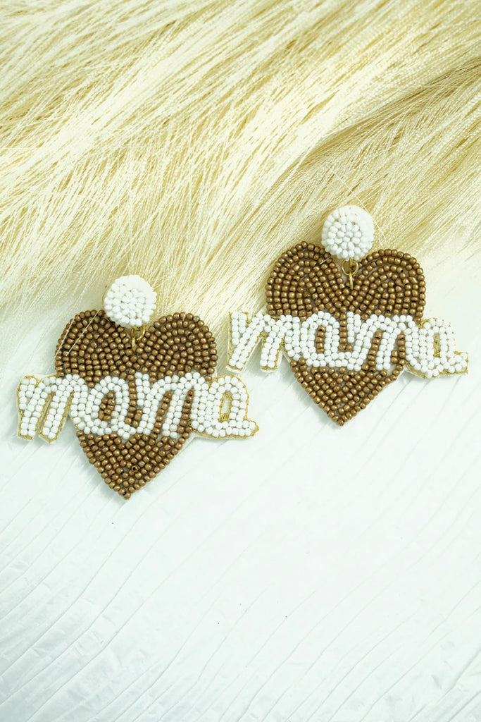 Heart Of Gold Mama Earrings