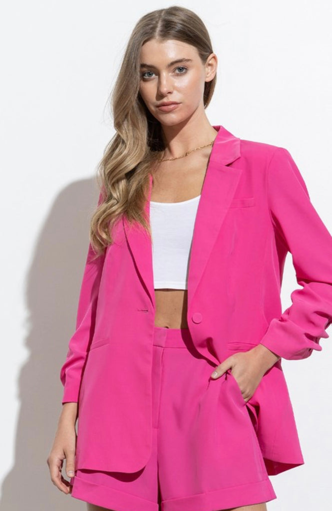 Hot Pink Blazer Set